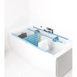 New Etendoir à linge baignoire extensible bleu Entretien Du Linge