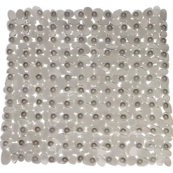 Fond de douche en pvc design gris effet galets^Gifi Discount