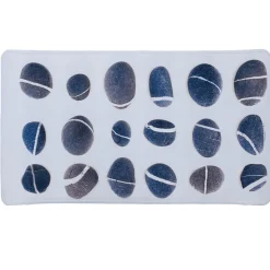 Fond de douche pvc blanc motif galets gris^Gifi Discount