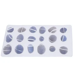 Fond de douche pvc blanc motif galets gris^Gifi Discount