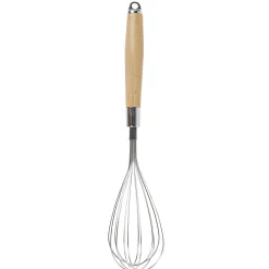 Gifi Préparation Culinaire^Fouet de cuisine en inox avec manche en bois