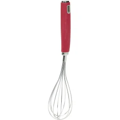 Gifi Préparation Culinaire^Fouet de cuisine en inox manche en polypropylène rouge