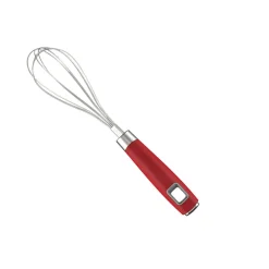 Gifi Préparation Culinaire^Fouet de cuisine inox manche en polypropylène rouge