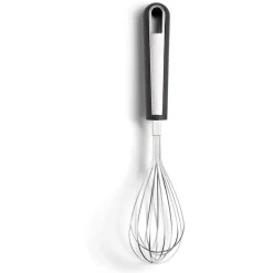 Gifi Préparation Culinaire^Fouet en inox avec manche en plastique noir L.29,5cm