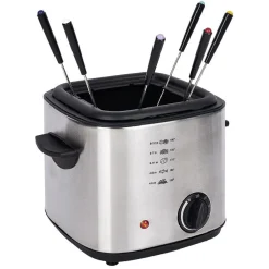 Gifi Petit Électroménager^Friteuse et fondue en inox gris