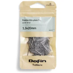 50g pointes tête homme acier brut - 1,3x20 mm^Gifi Sale