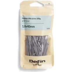50g pointes tête homme acier brut - 1,8x40 mm^Gifi Best