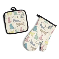 Gifi Préparation Culinaire^Gant de cuisine manique motifs chats