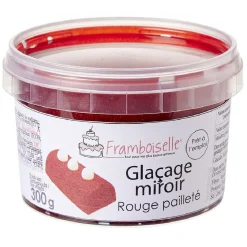 Gifi Préparation Culinaire^Glaçage miroir rouge pailleté 300g