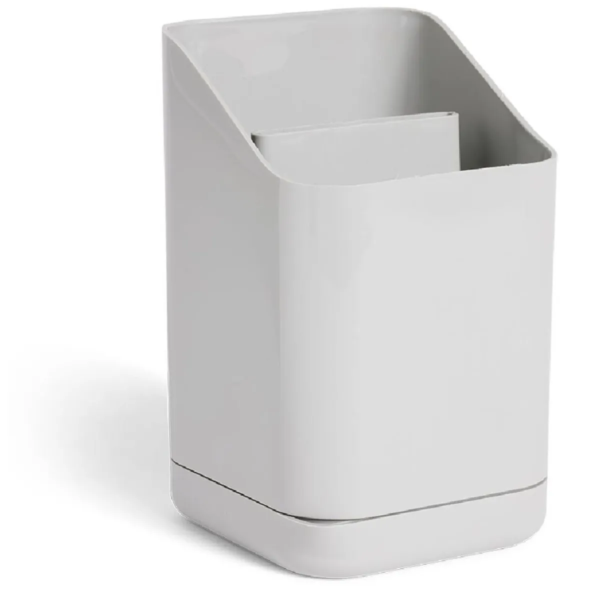 Gifi Rangement De Cuisine^Égoutoir à couverts et ustensiles plastique gris - 11x11xH17cm