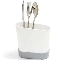 Gifi Rangement De Cuisine^Égouttoir à couverts plastique gris 17,3x17,3xH9,2cm