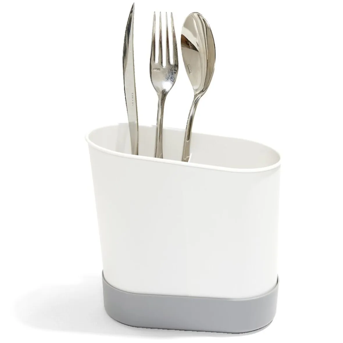 Gifi Rangement De Cuisine^Égouttoir à couverts plastique gris 17,3x17,3xH9,2cm