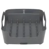 Gifi Rangement De Cuisine^Égouttoir à vaisselle 3 compartiments gris foncé