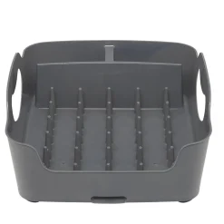 Gifi Rangement De Cuisine^Égouttoir à vaisselle 3 compartiments gris foncé