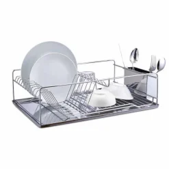 Gifi Rangement De Cuisine^Égouttoir à vaisselle avec porte-couverts inox