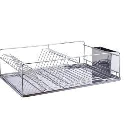 Gifi Rangement De Cuisine^Égouttoir à vaisselle avec porte-couverts inox