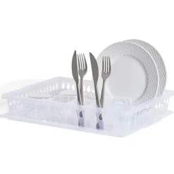 Gifi Rangement De Cuisine^Égouttoir à vaisselle en plastique transparent
