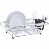 Gifi Rangement De Cuisine^Égouttoir à vaisselle extensible aluminium avec porte-couverts noir