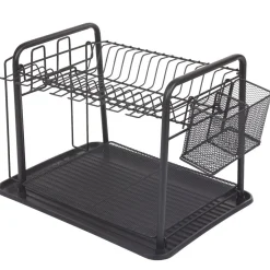 Gifi Rangement De Cuisine^Égouttoir à vaisselle métallique noir