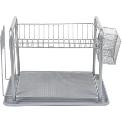 Gifi Rangement De Cuisine^Égouttoir à vaisselle métallique gris