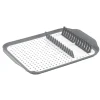 Gifi Rangement De Cuisine^Égouttoir à vaisselle 30,3x41,5x3,8cm plastique gris et blanc
