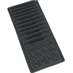 Gifi Rangement De Cuisine^Égouttoir avec tapis pliable gris foncé 11 rangées 12 picots