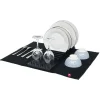 Gifi Rangement De Cuisine^Égouttoir avec tapis pliable noir 11 rangées 12 picots