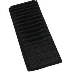 Gifi Rangement De Cuisine^Égouttoir avec tapis pliable noir 11 rangées 12 picots