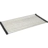 Gifi Rangement De Cuisine^Égouttoir en inox et silicone - L.46xl.24cm