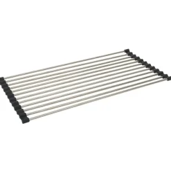 Gifi Rangement De Cuisine^Égouttoir en inox et silicone - L.46xl.24cm