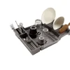 Gifi Rangement De Cuisine^Égouttoir pliable gris 35x30/50xH7 cm