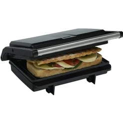 Gifi Petit Électroménager^Grill panini anti-adhésif 850W - 26x22xH9cm