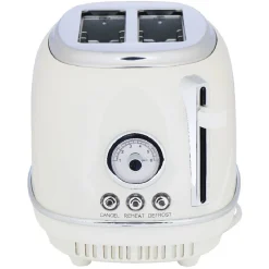 Gifi Petit Électroménager^Grille pain Homday retro blanc crème