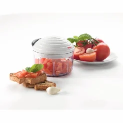Gifi Petit Électroménager^Hachoir manuel multiusage transparent couvercle blanc 500 ml