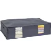 Best Housse de rangement dessous de lit Gris - L65 x l45 x H15,5 cm Rangement