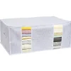 Housse de rangement pour vêtements Blanc - L65 x l45 x H27 cm Entretien Du Linge