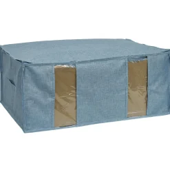 Sale Housse de rangement pour vêtements Bleu - L65 x l45 x H27 cm Entretien Du Linge