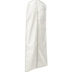 Best Housse de vêtements motif triangle beige et blanc Rangement