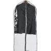 Best Housse pour vêtements transparent bord gris x3 Rangement
