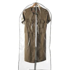 Best Housse pour vêtements transparent bord gris x3 Rangement
