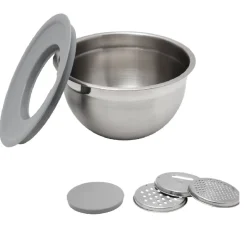 Gifi Préparation Culinaire^Kit bol mixeur avec accessoires de découpe inox