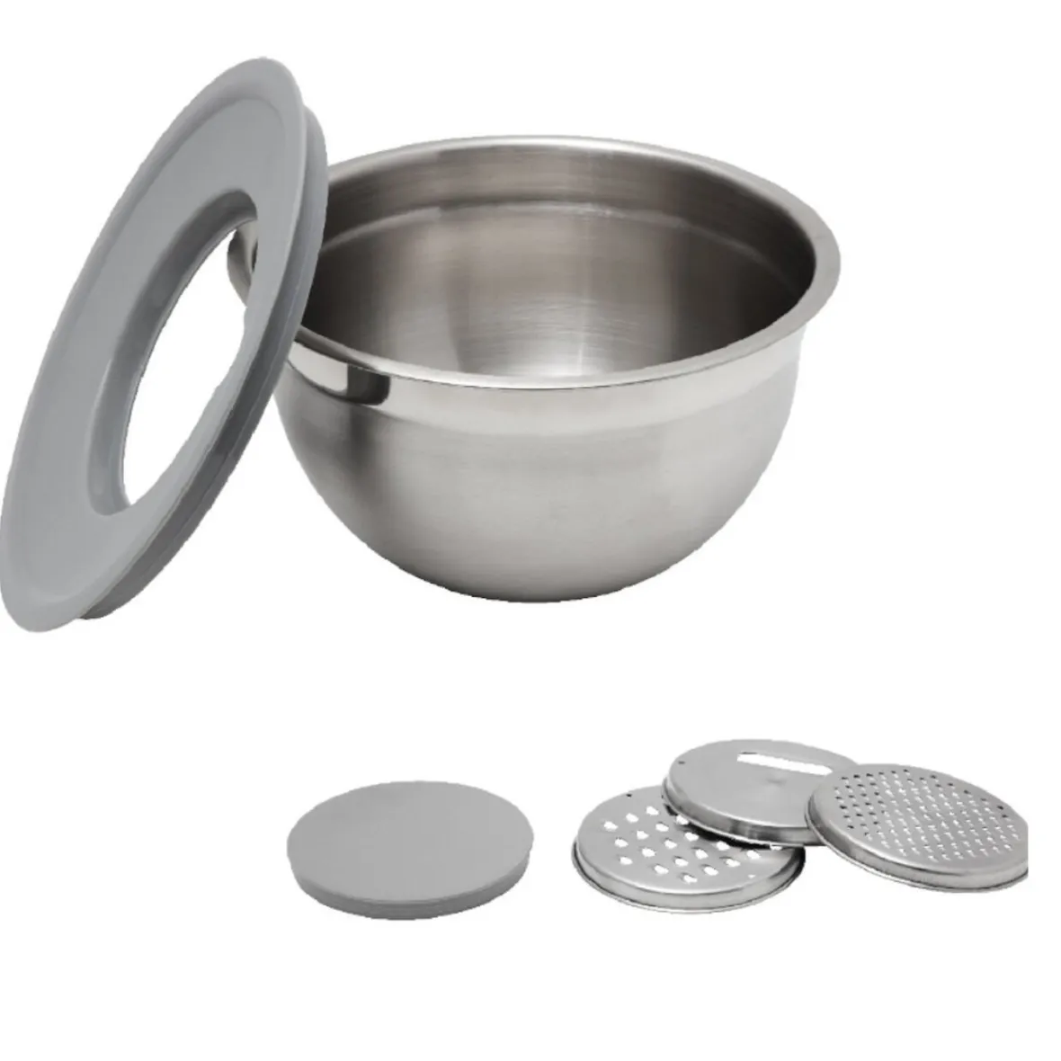 Gifi Préparation Culinaire^Kit bol mixeur avec accessoires de découpe inox