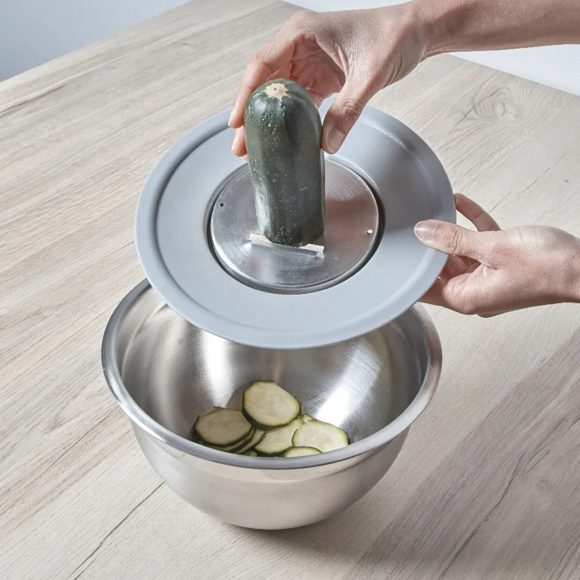 Gifi Préparation Culinaire^Kit bol mixeur avec accessoires de découpe inox