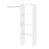 Best Kit dressing Layda blanc 4 étagères et 1 tringle Rangement
