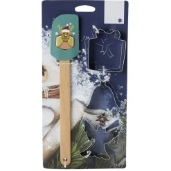 Gifi Préparation Culinaire^Kit spatule Noël avec emporte pièces x2