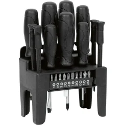 Kit tournevis 11 manches et 10 embouts magnétiques^Gifi Best