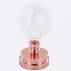 Lampe ampoule transparent et cuivre^Gifi Online