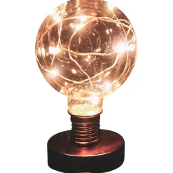 Lampe ampoule transparent et cuivre^Gifi Online