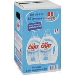 Discount Lessive LE CHAT BB 44 doses X2 Entretien Du Linge