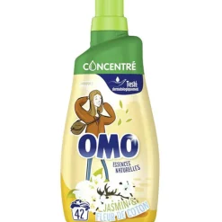 Lessive liquide concentré OMO essence naturelle de rose et lilas blanc Entretien Du Linge